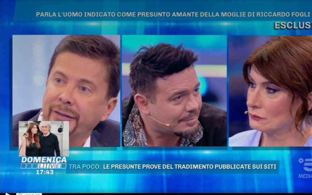 Riccardo Fogli Tradito Dalla Moglie Domenica Live Foto Inedite